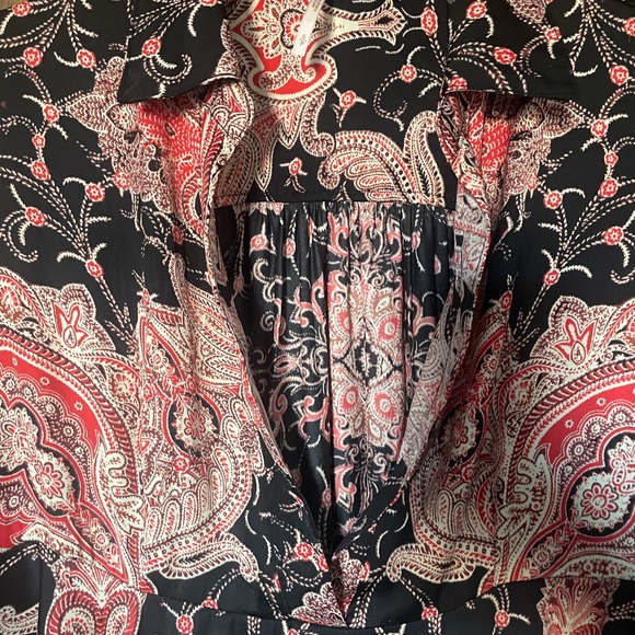 FREE PEOPLE oversized Paisley Tunic Size Small - Picture 2 of 8